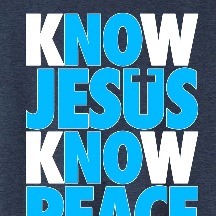 Inspirational Know Jesus Know Peace Women's Crop Top Tee