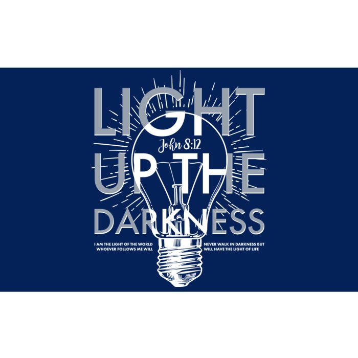 Inspirational Light Up The Darkness John 8:12 Bumper Sticker