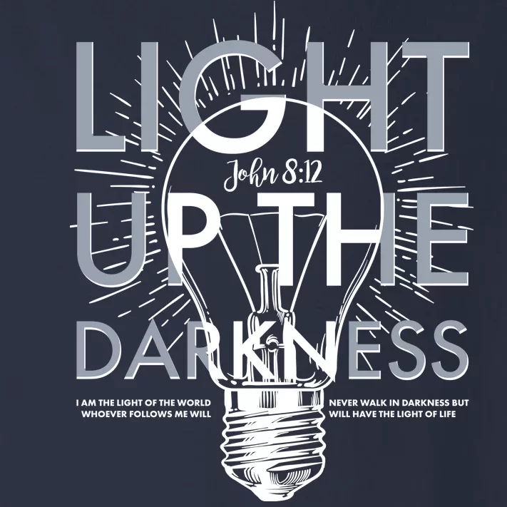 Inspirational Light Up The Darkness John 8:12 Toddler Long Sleeve Shirt