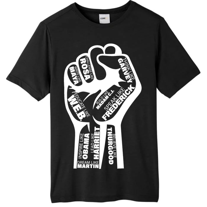 Inspirational People Black History Month Fist ChromaSoft Performance T-Shirt