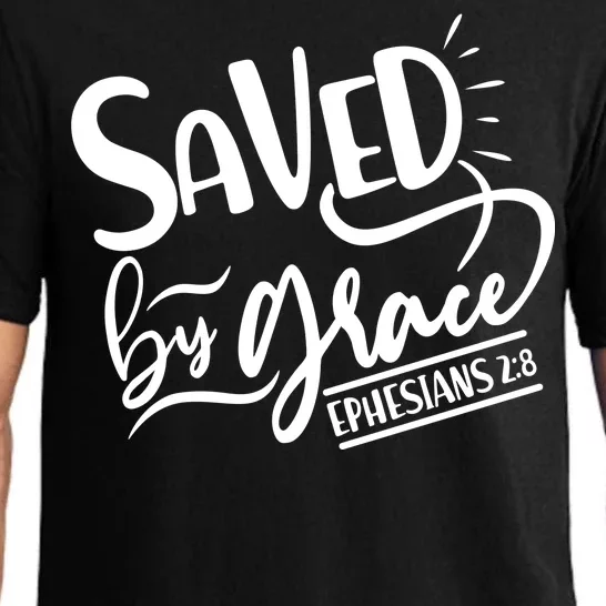 Inspirational Saved by Grace Ephesians 2:8 Pajama Set