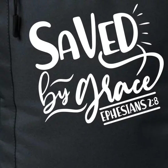 Inspirational Saved by Grace Ephesians 2:8 Daily Commute Backpack