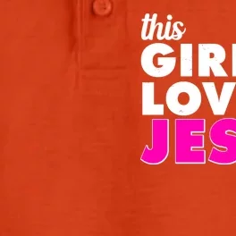 Inspirational This Girl Loves Jesus Dry Zone Grid Performance Polo