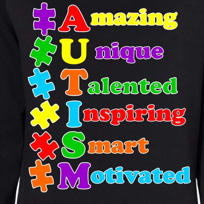 Inspiring Autism Awareness Amazing Smart Unique Puzzle Womens California Wash Sweatshirt