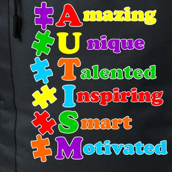 Inspiring Autism Awareness Amazing Smart Unique Puzzle Daily Commute Backpack