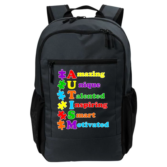 Inspiring Autism Awareness Amazing Smart Unique Puzzle Daily Commute Backpack