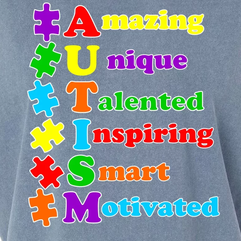 Inspiring Autism Awareness Amazing Smart Unique Puzzle Garment-Dyed Women's Muscle Tee