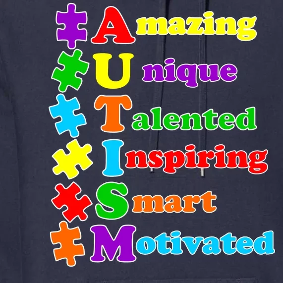 Inspiring Autism Awareness Amazing Smart Unique Puzzle Premium Hoodie