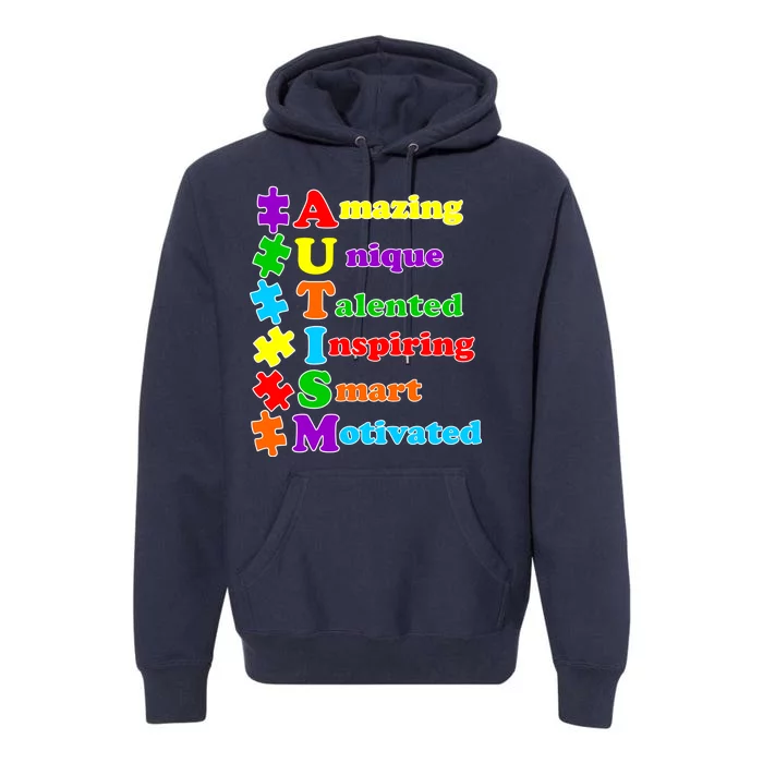 Inspiring Autism Awareness Amazing Smart Unique Puzzle Premium Hoodie