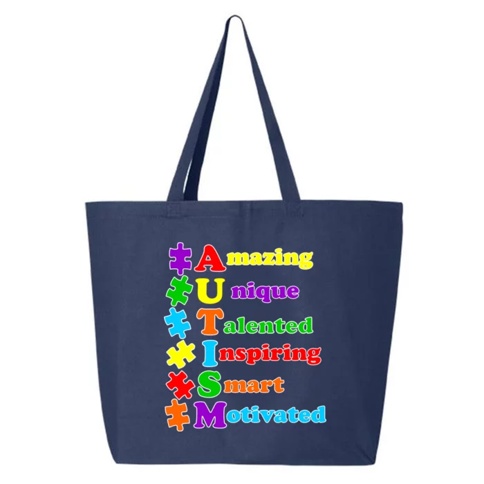 Inspiring Autism Awareness Amazing Smart Unique Puzzle 25L Jumbo Tote