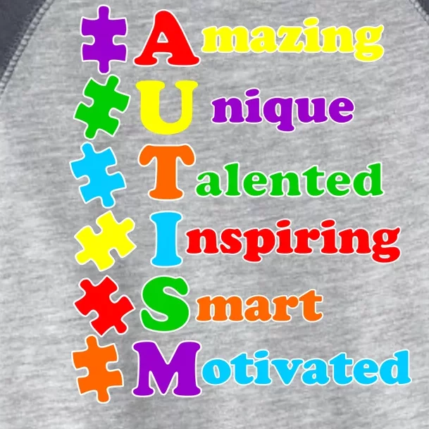 Inspiring Autism Awareness Amazing Smart Unique Puzzle Toddler Fine Jersey T-Shirt