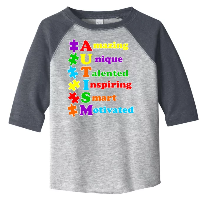 Inspiring Autism Awareness Amazing Smart Unique Puzzle Toddler Fine Jersey T-Shirt