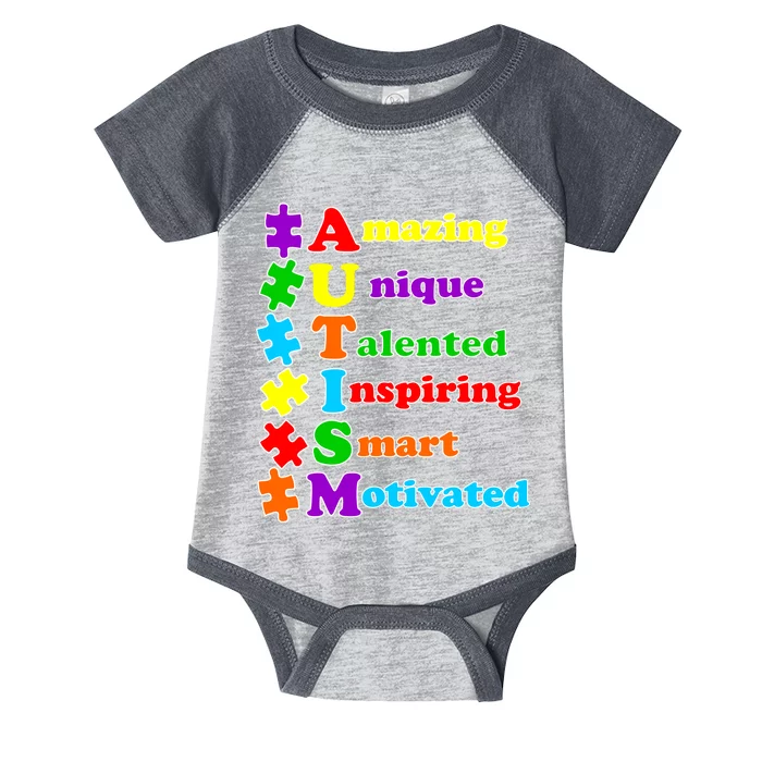 Inspiring Autism Awareness Amazing Smart Unique Puzzle Infant Baby Jersey Bodysuit