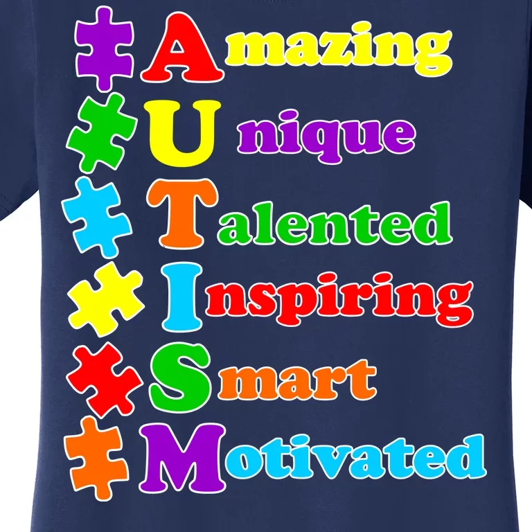 Inspiring Autism Awareness Amazing Smart Unique Puzzle Women's T-Shirt