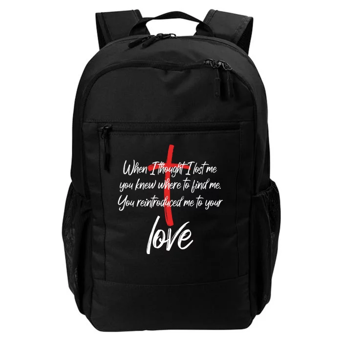 Inspiring Christian Quote Faith Cross Daily Commute Backpack