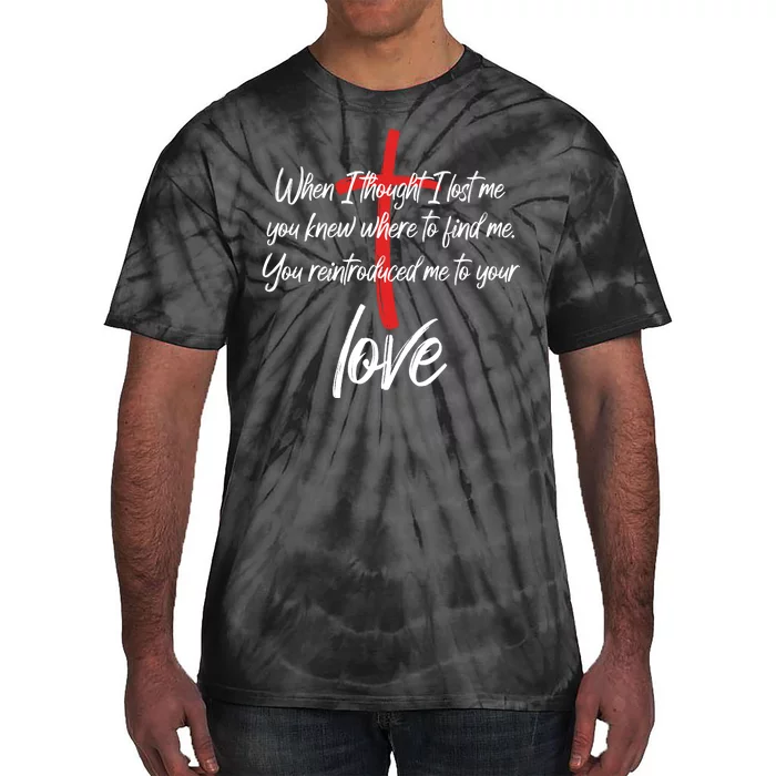 Inspiring Christian Quote Faith Cross Tie-Dye T-Shirt