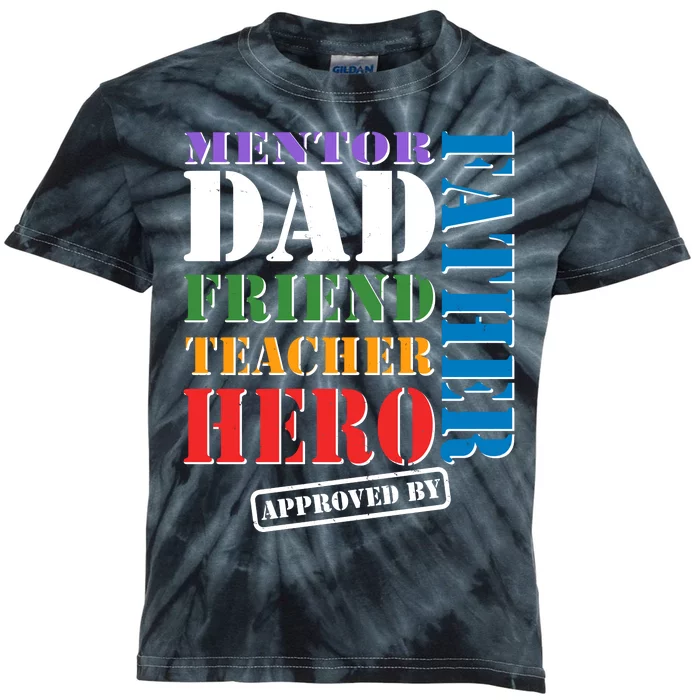 Inspiring Father's Day Dad Kids Tie-Dye T-Shirt