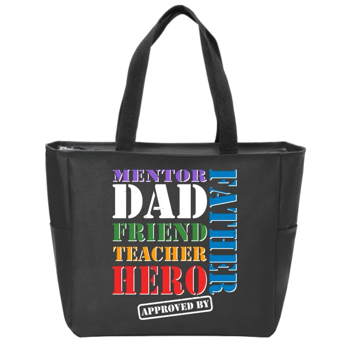 Inspiring Father's Day Dad Zip Tote Bag