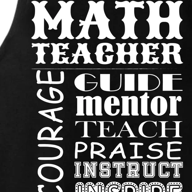 Inspiring Math Teacher Ladies Tri-Blend Wicking Tank