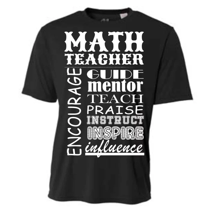 Inspiring Math Teacher Cooling Performance Crew T-Shirt