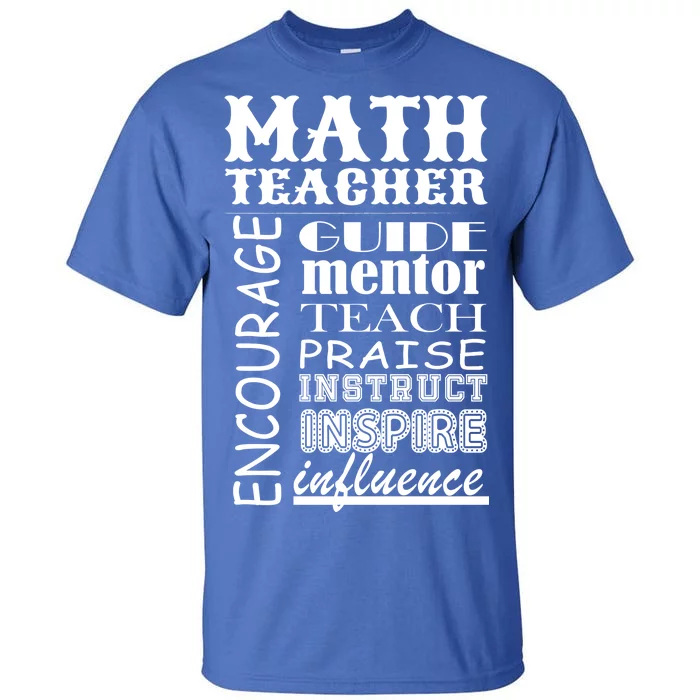 Inspiring Math Teacher Tall T-Shirt