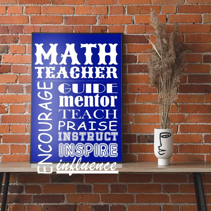 Inspiring Math Teacher Poster