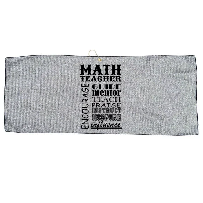 Inspiring Math Teacher Large Microfiber Waffle Golf Towel