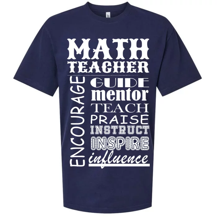 Inspiring Math Teacher Sueded Cloud Jersey T-Shirt