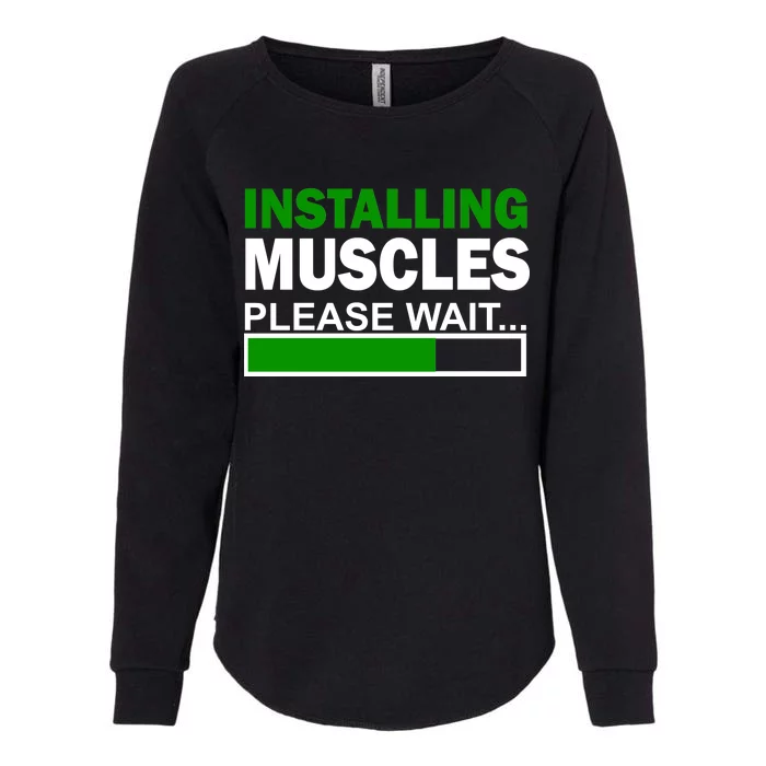 Installing Muscles Please Wait... Womens California Wash Sweatshirt