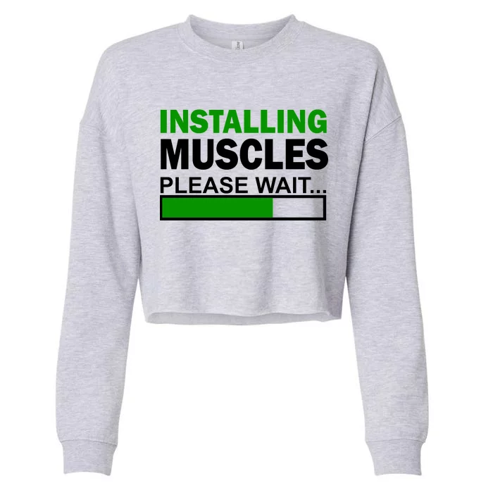 Installing Muscles Please Wait... Cropped Pullover Crew