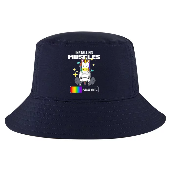 Installing Muscles Unicorn Lifting Cool Comfort Performance Bucket Hat