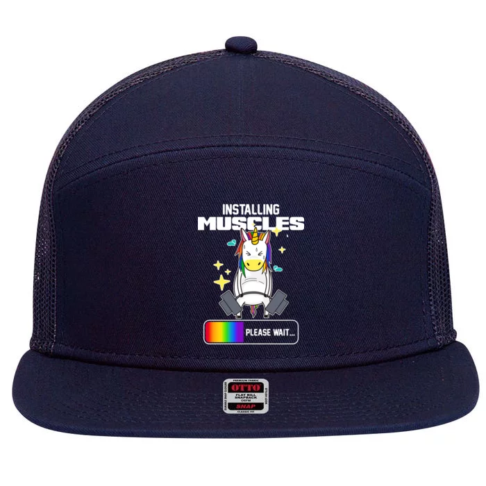 Installing Muscles Unicorn Lifting 7 Panel Mesh Trucker Snapback Hat