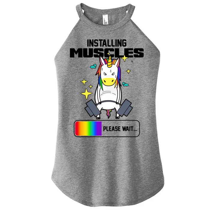 Installing Muscles Unicorn Lifting Women’s Perfect Tri Rocker Tank