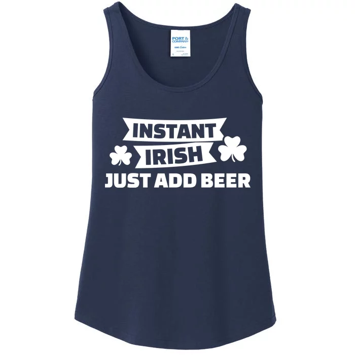 Instant Irish Just Add Beer Ladies Essential Tank