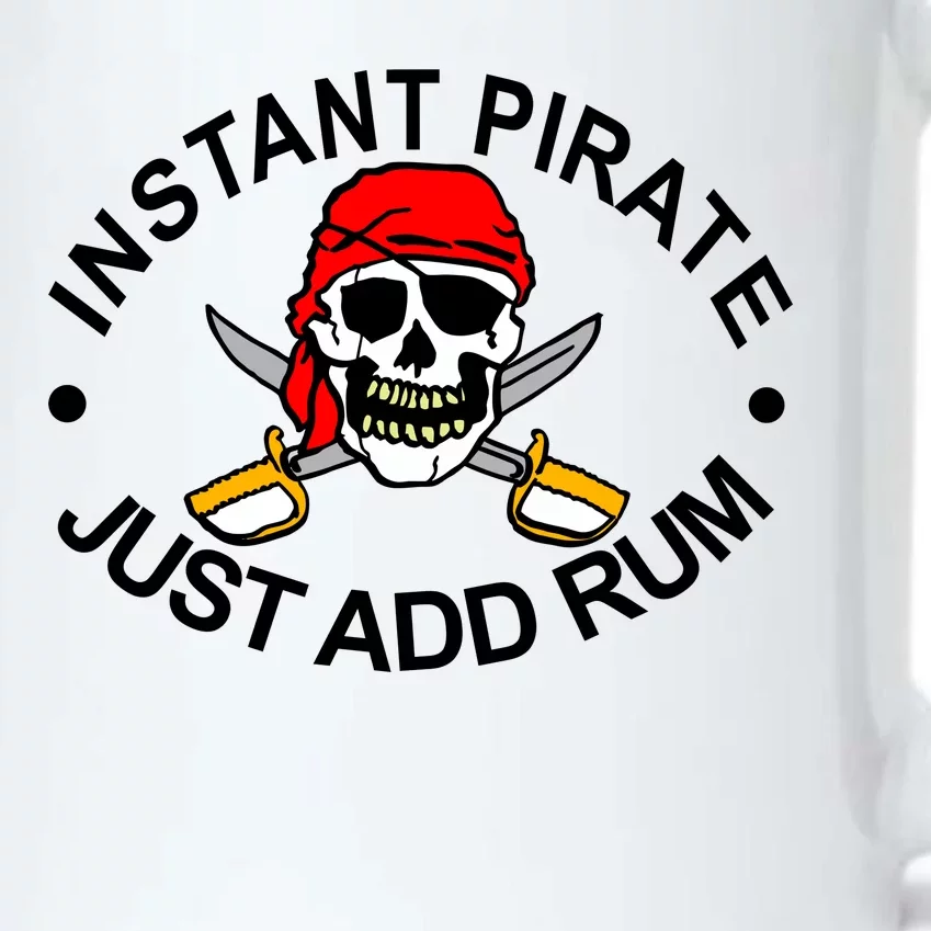 Instant Pirate Just Add Rum Black Color Changing Mug