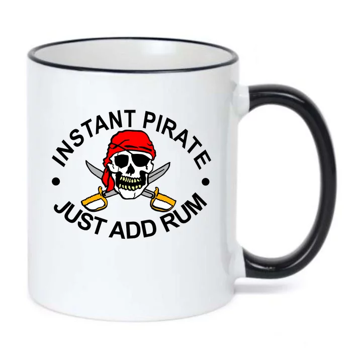 Instant Pirate Just Add Rum Black Color Changing Mug