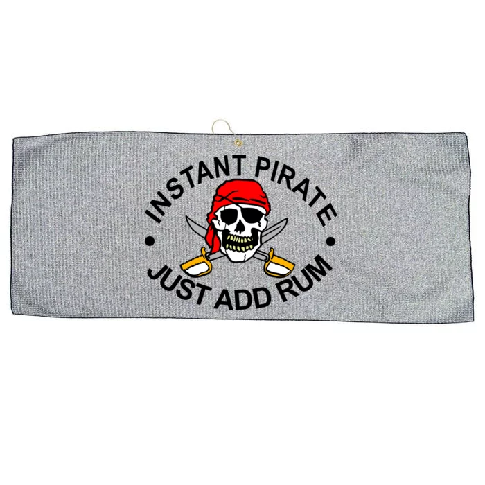 Instant Pirate Just Add Rum Large Microfiber Waffle Golf Towel