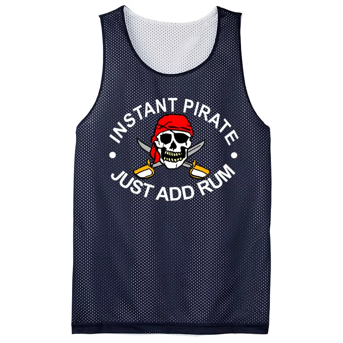 Instant Pirate Just Add Rum Mesh Reversible Basketball Jersey Tank