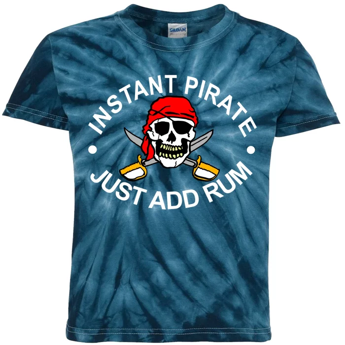 Instant Pirate Just Add Rum Kids Tie-Dye T-Shirt