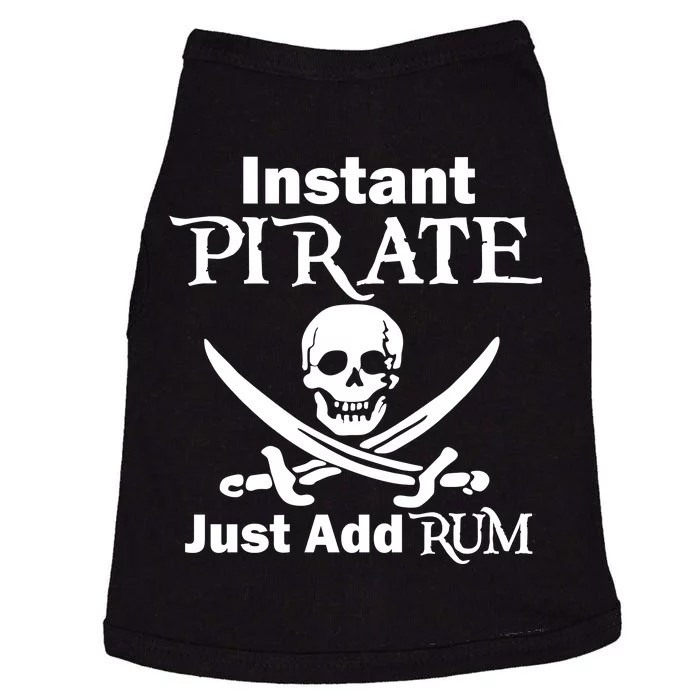 Instant Pirate Just Add Rum Skull Crosswords Doggie Tank