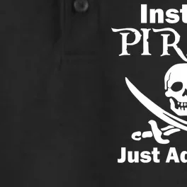 Instant Pirate Just Add Rum Skull Crosswords Dry Zone Grid Performance Polo