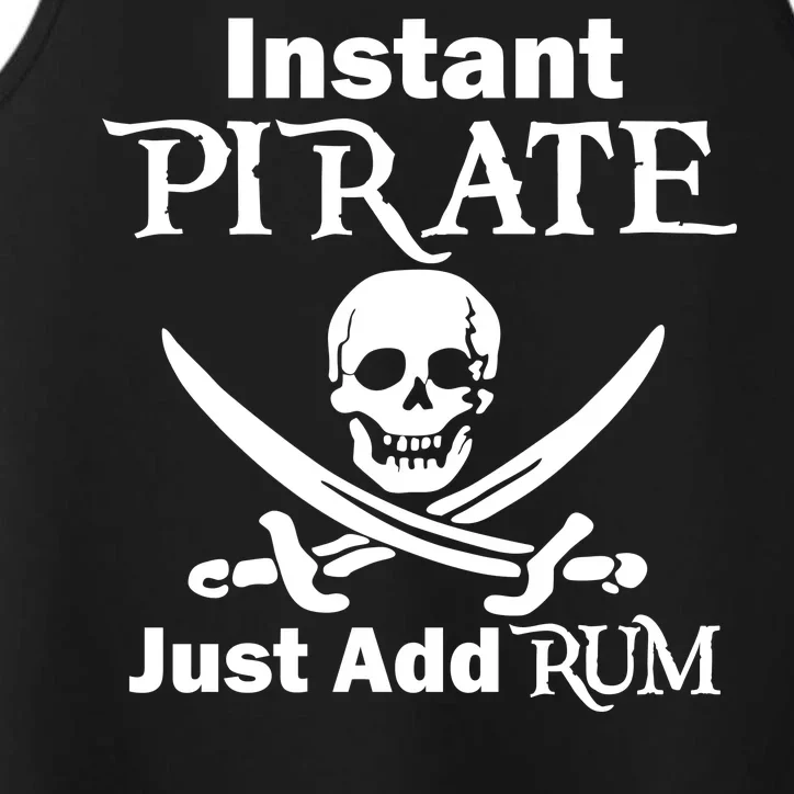 Instant Pirate Just Add Rum Skull Crosswords Performance Tank