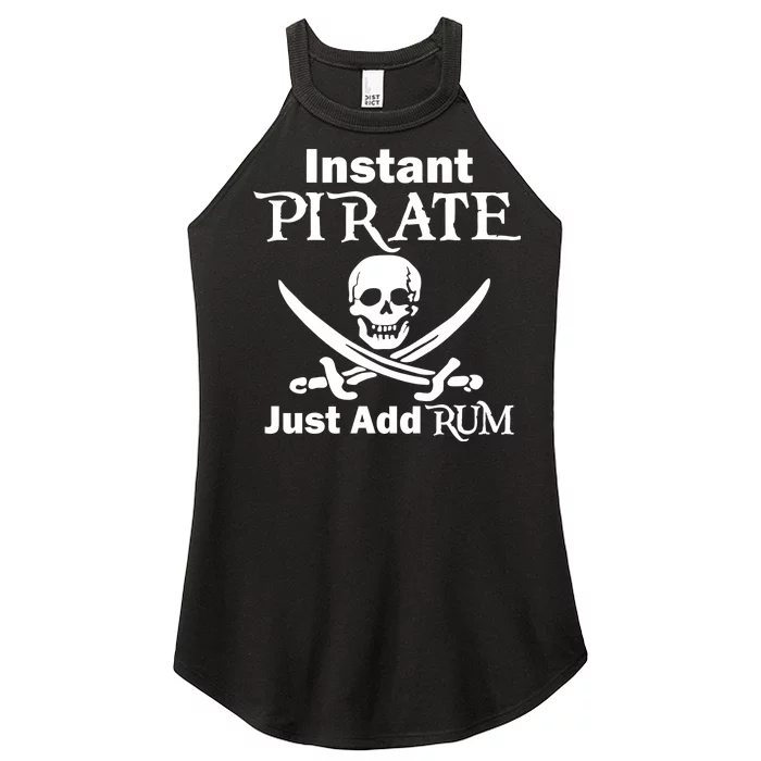 Instant Pirate Just Add Rum Skull Crosswords Women’s Perfect Tri Rocker Tank