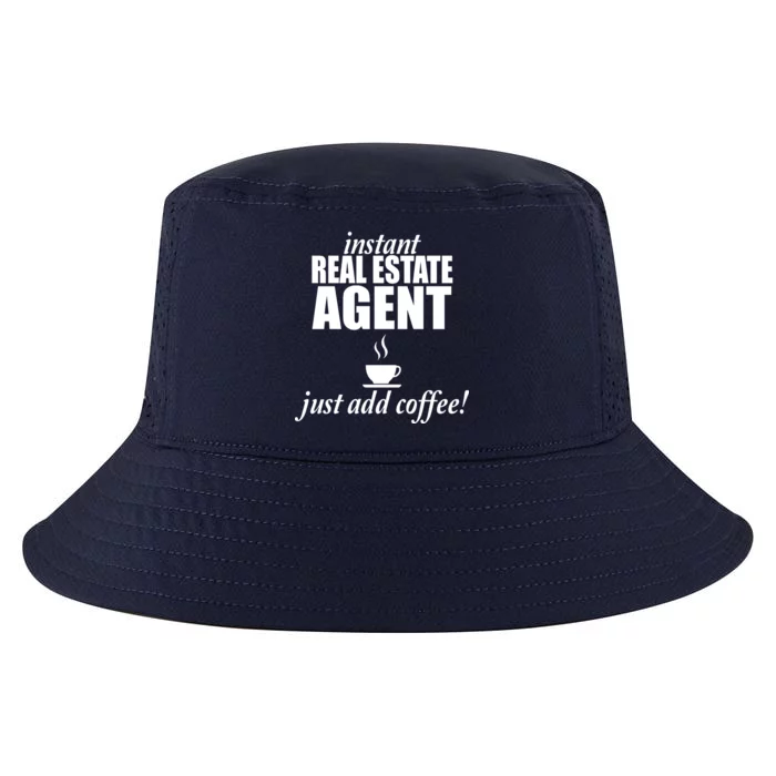 Instant Real Estate Agent Just Add Coffee Cool Comfort Performance Bucket Hat