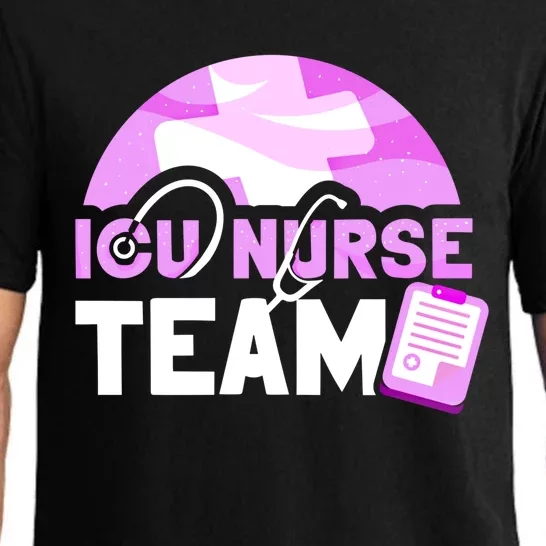 Icu Nurse Team Intensive Care Nursing Ice Hospital Cool Gift Pajama Set