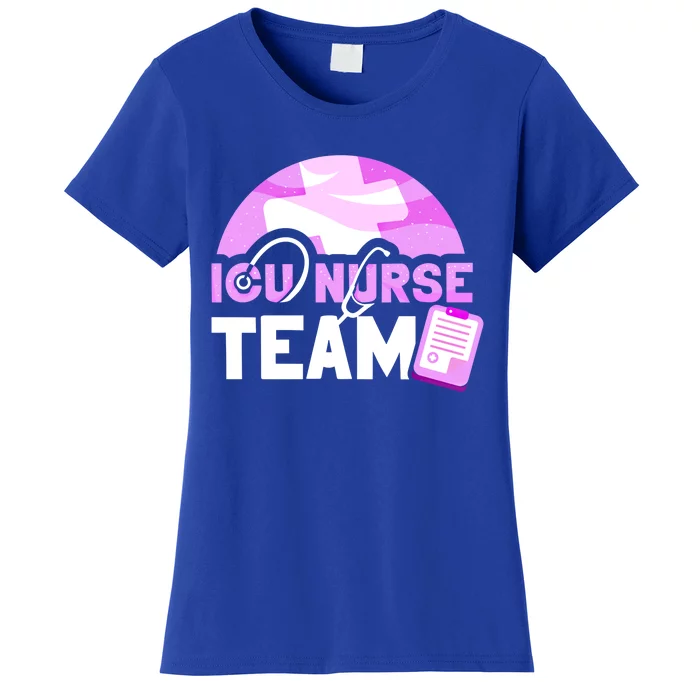 Icu Nurse Team Intensive Care Nursing Ice Hospital Cool Gift Women's T-Shirt