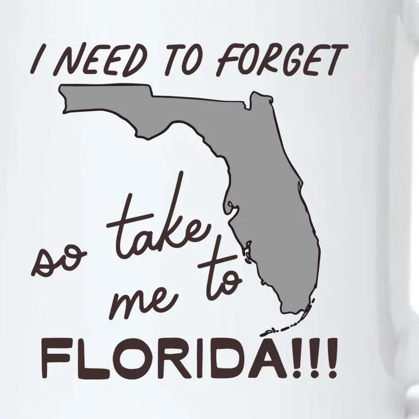 I Need To Forget So Take Me To Florida Ttpd Black Color Changing Mug