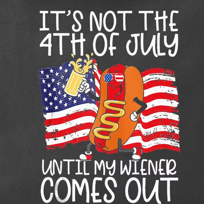 Its Not The 4th Of July Until My Weiner Comes Out Graphic Zip Tote Bag