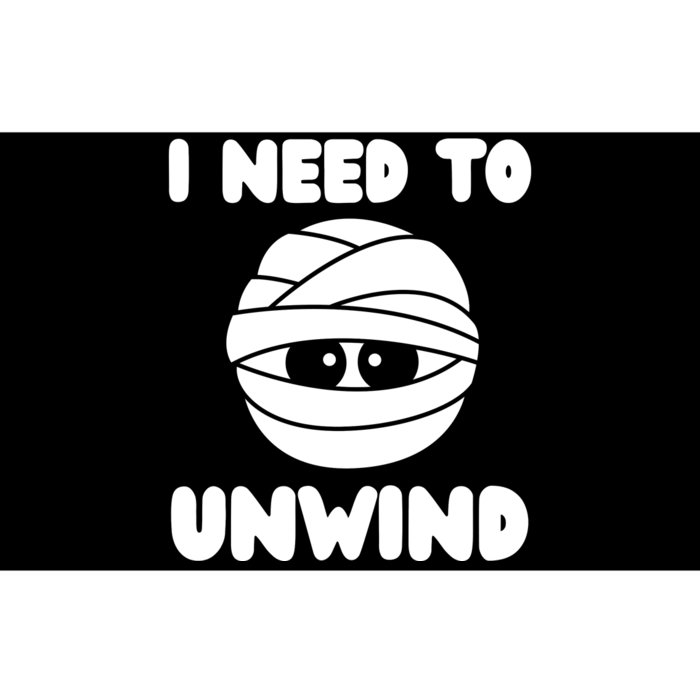 I Need To Unwind Funny Mummy Halloween Bumper Sticker