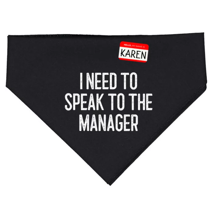 I Need To Speak To The Manager Karen Costume USA-Made Doggie Bandana